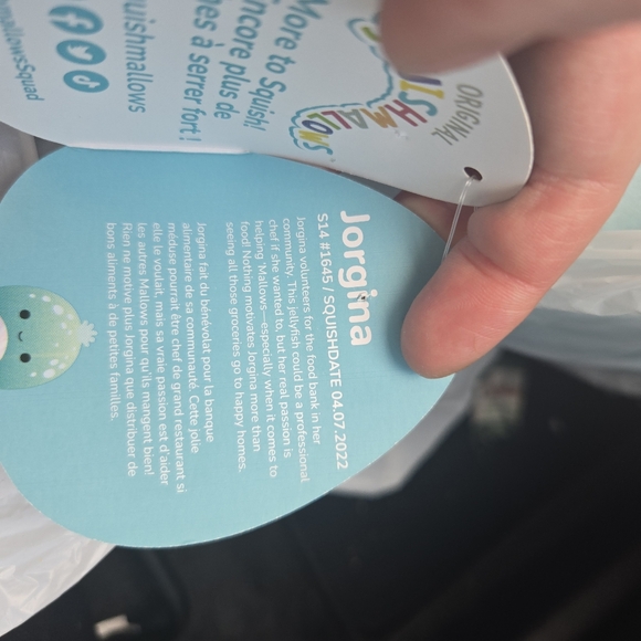 LIMITED EDITION Jorgina the Opalescent Jellyfish Squishmallow - Picture 5 of 5